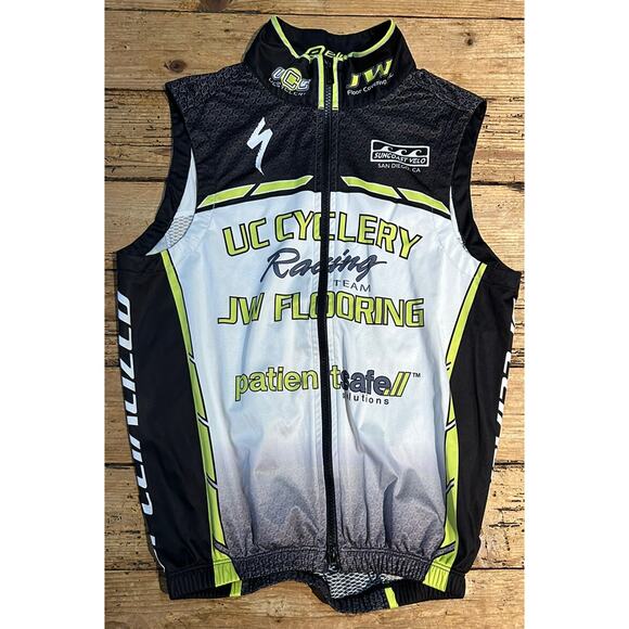 Eliel Cycling Men’s Size XS Multicolor Sleeveless Full Zip Jersey - Picture 1 of 4